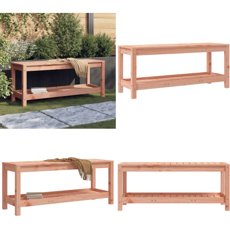 Banc de jardin 108x35x45 cm bois massif Douglas - Banc De Jardin - Mobilier De Jardin - Banc Extérieur - Chaise De Jardin - Bois Massif - Home &