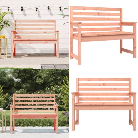 Banc de jardin 109x48x91,5 cm bois massif de douglas - Banc De Jardin - Banc Extérieur - Mobilier De Jardin - Chaise Longue - Terrasse - Home & Living
