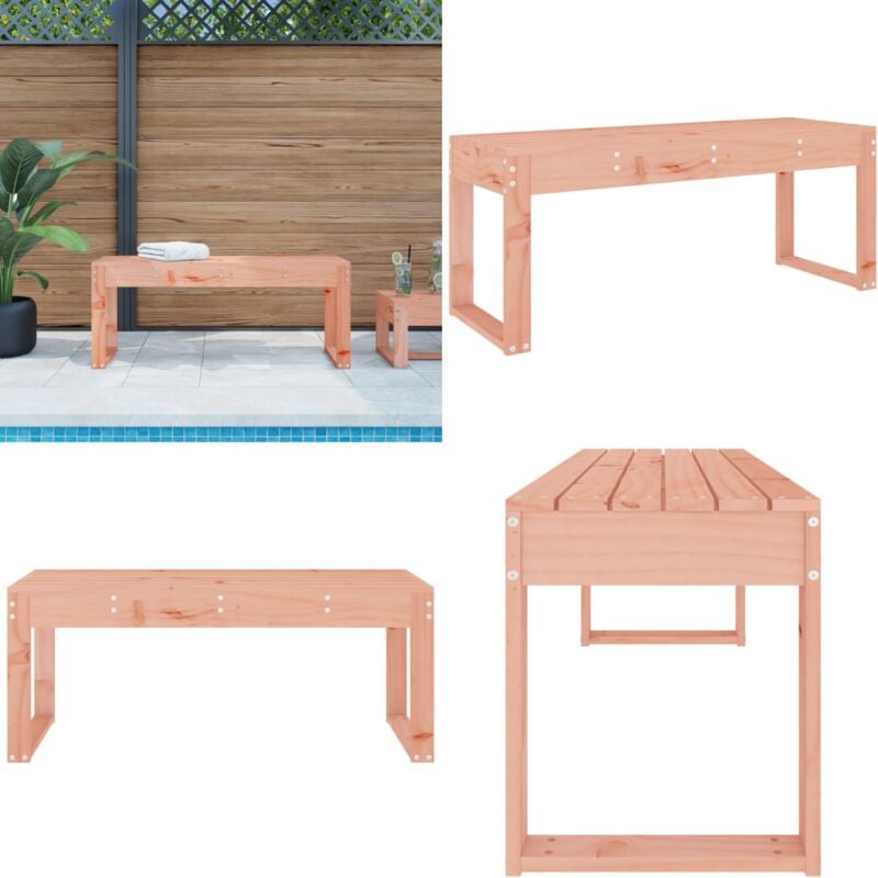 Banc de jardin 110x38x45 cm bois massif de douglas - Banc De Jardin - Mobilier De Jardin - Banc Extérieur - Chaise De Jardin - Bois Massif - Home &