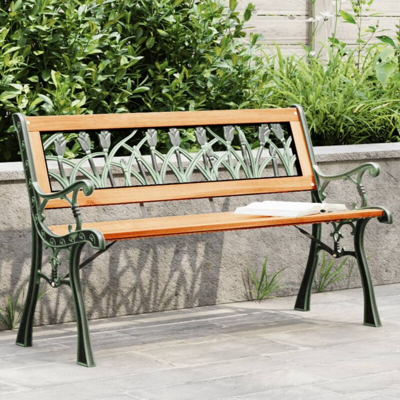 Vidaxl - Banc de jardin 116 cm bois de sapin massif et acier