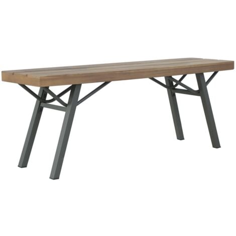 Banc de jardin 120 cm Bois d'acacia solide vidaXL