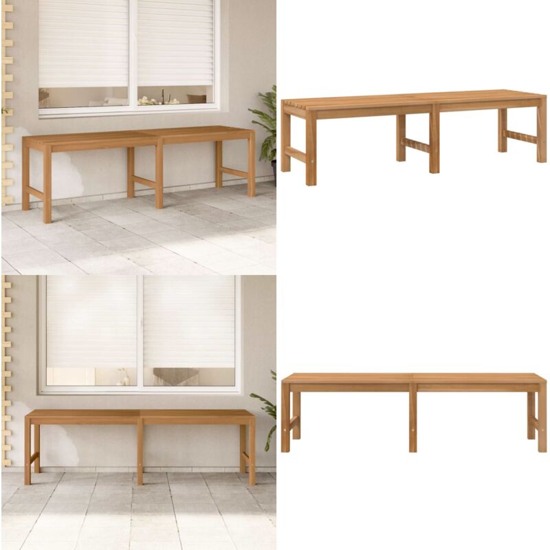 Banc de jardin 150 cm bois de teck massif - Banc De Jardin - Banc En Bois - Mobilier De Jardin - Teck - Chaise Longue - Home & Living