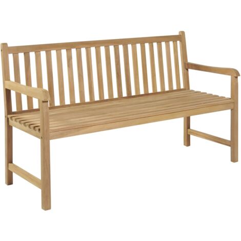 Banc de jardin 150 cm Teck vidaXL