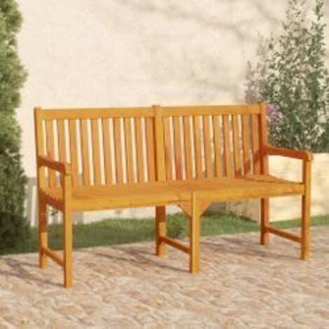 Banc de jardin 150cm Bois solide d'acacia