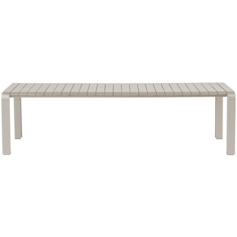 Banc de jardin 175x45x45 cm en aluminium blanc - VONDEL