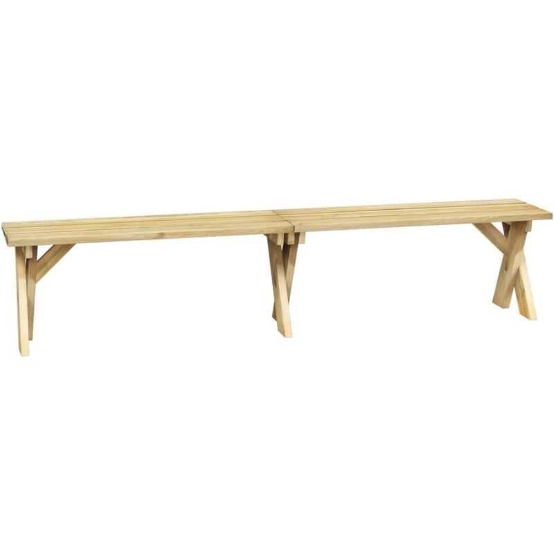 Banc de jardin 220 cm Bois de pin imprégné