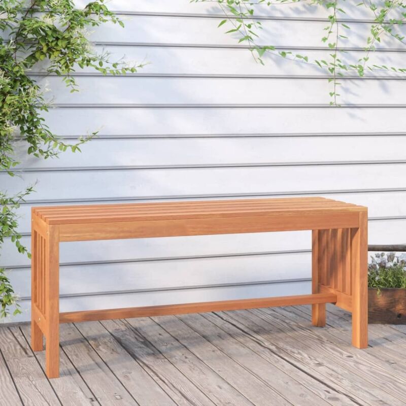 Banc de jardin 110 cm bois massif d'eucalyptus vidaXL