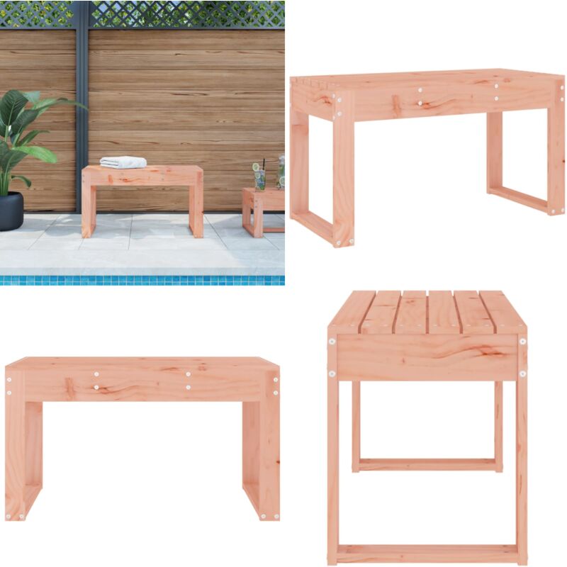 Banc de jardin 80x38x45 cm bois massif Douglas - Banc De Jardin - Mobilier De Jardin - Banc Extérieur - Chaise De Jardin - Bois Massif - Home & Living