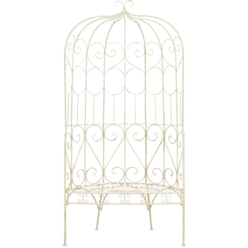 Vidaxl - Banc de jardin 95 cm Fer Blanc antique
