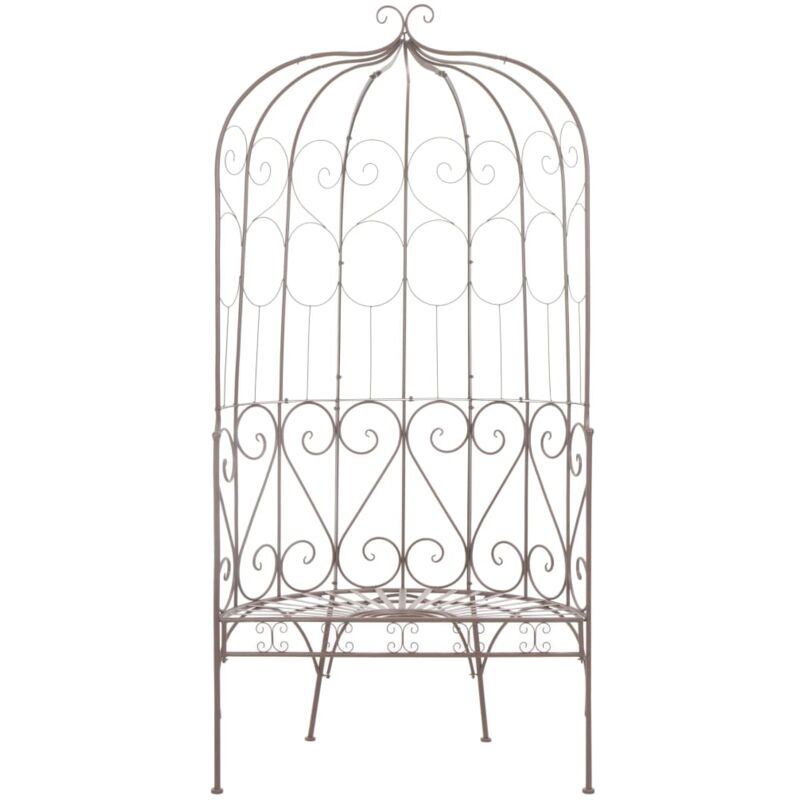 vidaXL Banc de jardin 95 cm Fer Marron antique