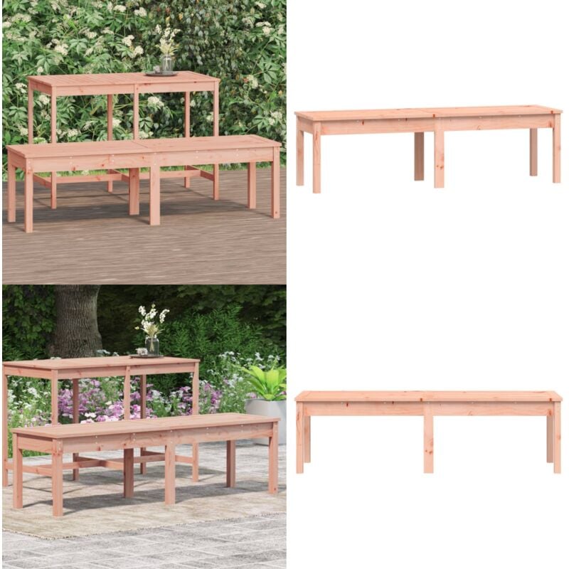 Vidaxl - Banc de jardin à 2 places 159,5x44x45 cm bois massif de douglas - Banc De Jardin - Banc Extérieur - Mobilier De Jardin - Chaise Longue