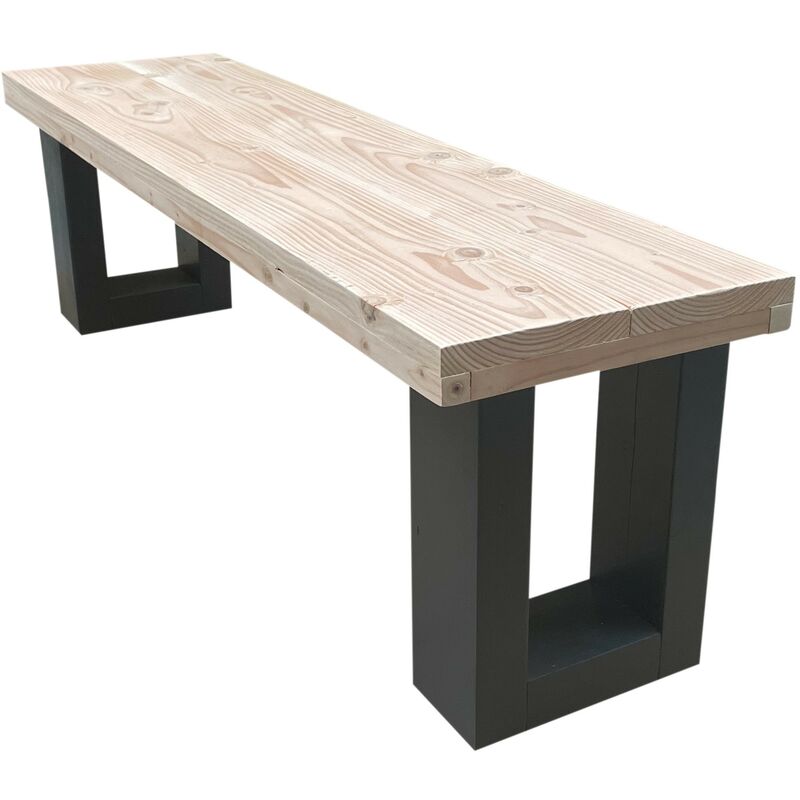 Wood4you - Banc de jardin Atlanta Douglas - 150Lx40Hx38D cm anthracite