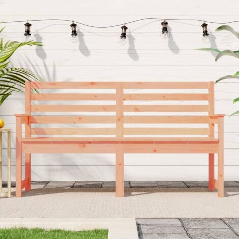 Banc de jardin, Banc de jardin, Banquette design contemporain 159,5x48x91,5 cm bois massif de douglas NKK50733