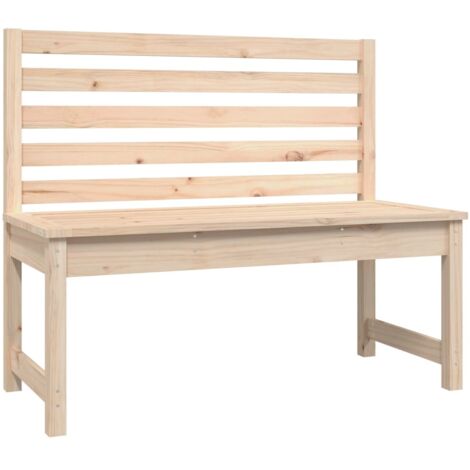 Banc de jardin  Banc extérieur  Banquette de jardin 109 cm bois massif de pin