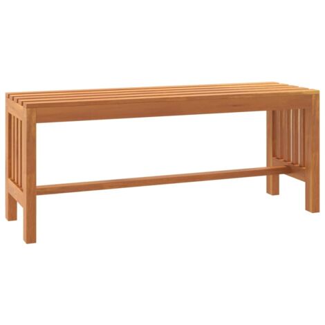 Banc de jardin  Banc extérieur  Banquette de jardin 110 cm bois massif d'eucalyptus