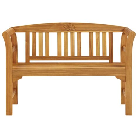 Banc de jardin  Banc extérieur  Banquette de jardin 114 cm bois d'acacia solide