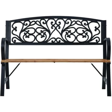 Banc de jardin  Banc extérieur  Banquette de jardin 120 cm Bois