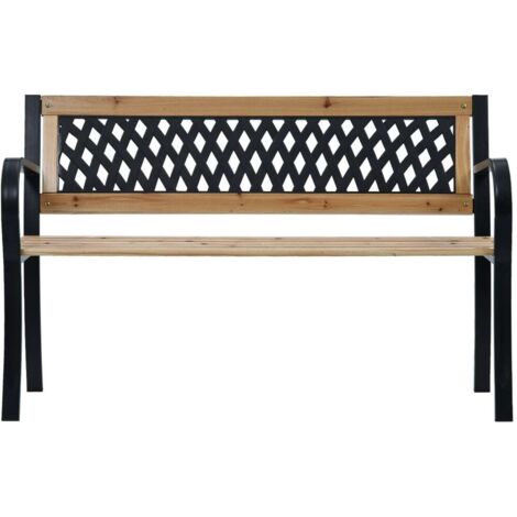 Banc de jardin  Banc extérieur  Banquette de jardin 120 cm Bois