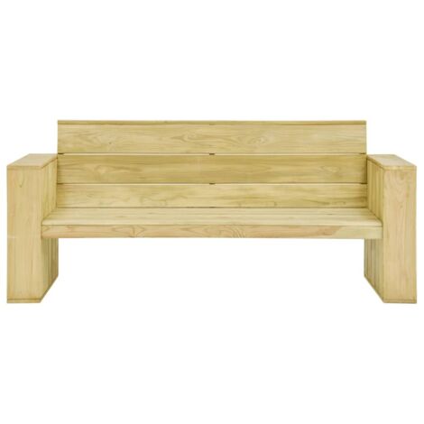 Banc de jardin  Banc extérieur  Banquette de jardin 179 cm Bois de pin imprégné