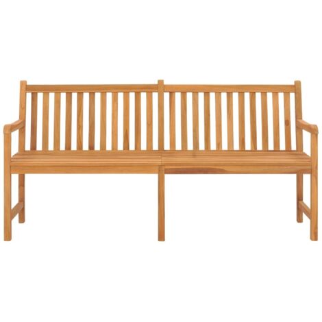 Banc de jardin  Banc extérieur  Banquette de jardin 180 cm bois de teck solide