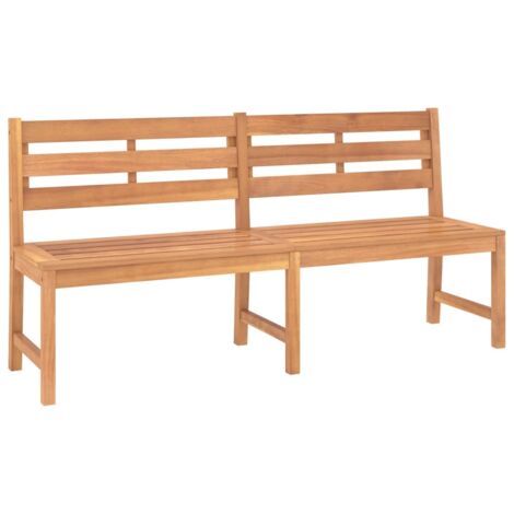 Banc de jardin  Banc extérieur  Banquette de jardin 180 cm bois de teck solide