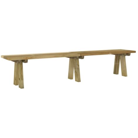 Banc de jardin  Banc extérieur  Banquette de jardin 220 cm bois de pin massif imprégné