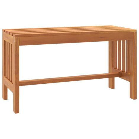Banc de jardin  Banc extérieur  Banquette de jardin 80 cm bois massif d'eucalyptus