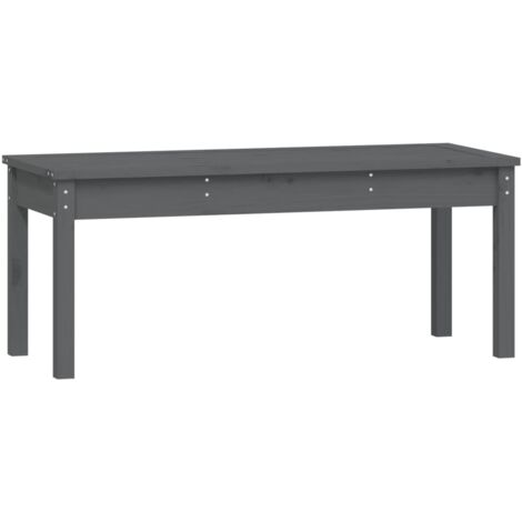 Banc de jardin  Banc extérieur  Banquette de jardin gris 109x44x45 cm bois massif de pin