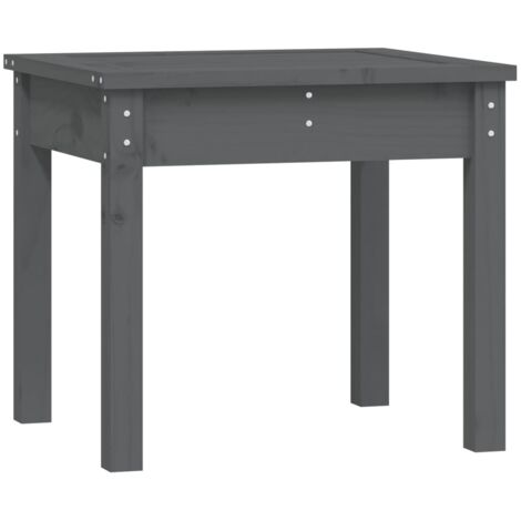 Banc de jardin  Banc extérieur  Banquette de jardin gris 50x44x45 cm bois massif de pin