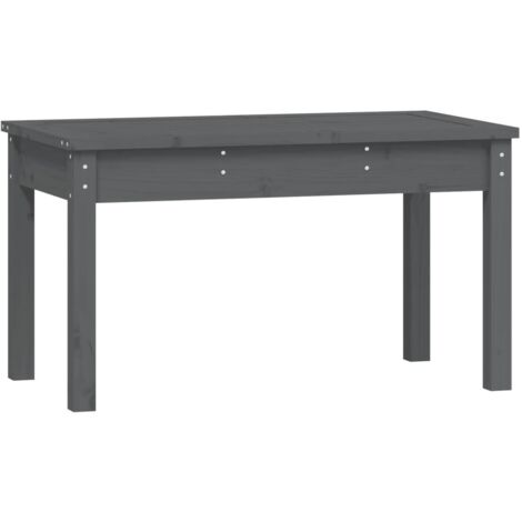 Banc de jardin  Banc extérieur  Banquette de jardin gris 80x44x45 cm bois massif de pin