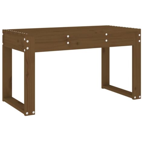 Banc de jardin  Banc extérieur  Banquette de jardin marron miel 80x38x45 cm bois de pin massif