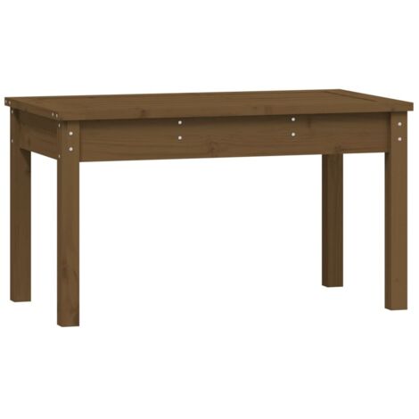 Banc de jardin  Banc extérieur  Banquette de jardin marron miel 80x44x45 cm bois de pin massif