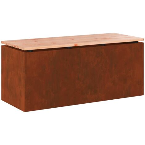 Banc de jardin  Banc extérieur  Banquette de jardin Rouillé 100 x 40 x 43 cm