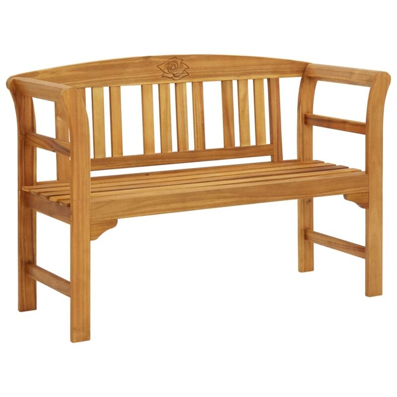 Banc de jardin 114 cm bois d'acacia solide Vidaxl