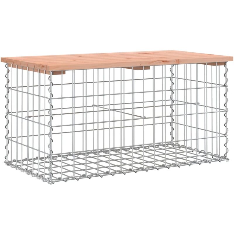 Vidaxl - Banc de jardin design gabion 83x44x42 cm bois massif de douglas