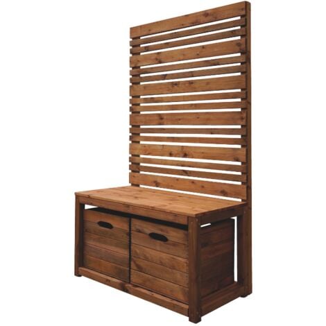Banc de jardin Duo en bois - l91 cm
