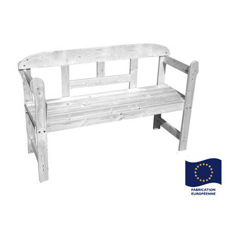 Banc de jardin Emma en sapin - 3 assises