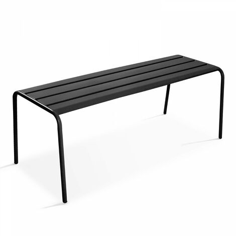 Banc de jardin en acier anthracite - Palavas