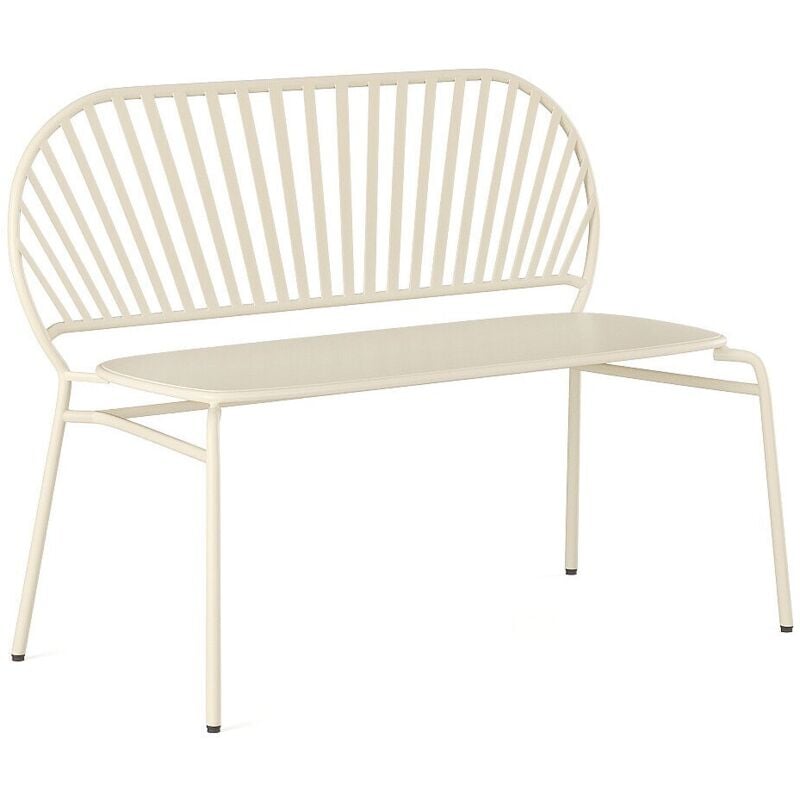 Banc de jardin en métal - Beige - cedeira de mylia