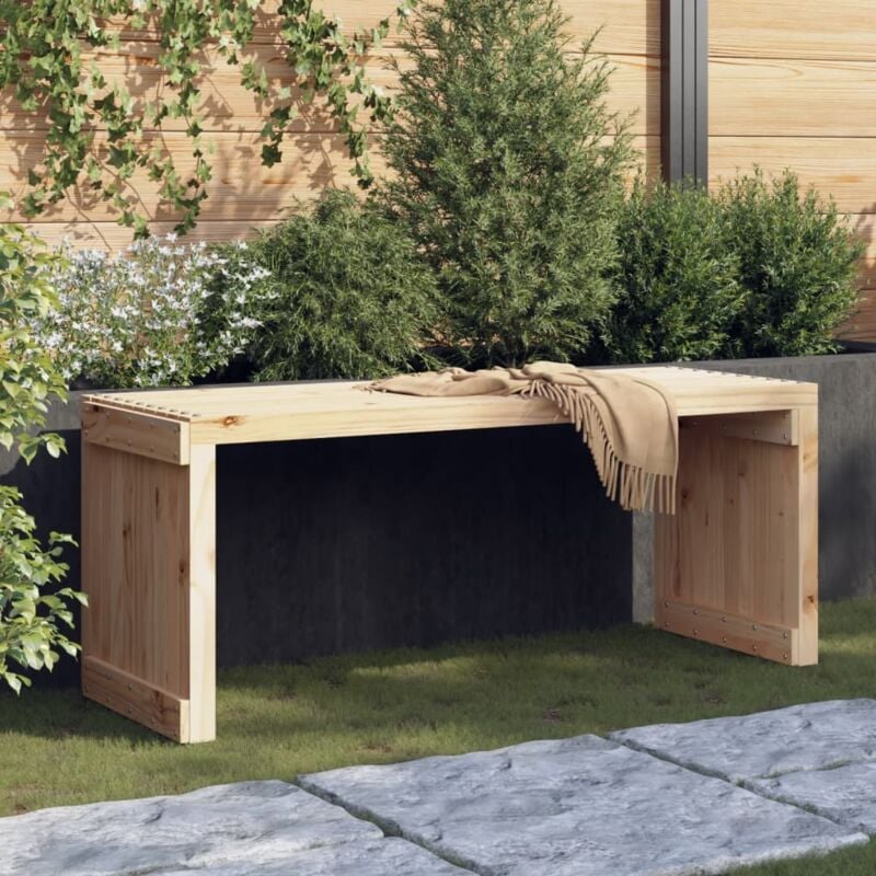 Banc de jardin extensible, Banc exterieur, Mobilier de jardin 212,5x40,5x45 cm bois massif de pin PEWV29241 design in