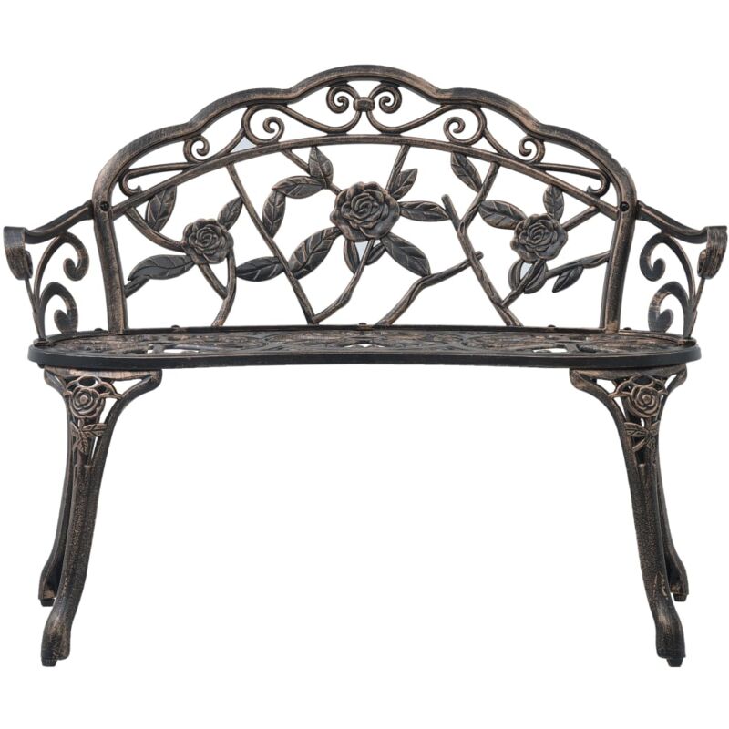Banc de bistrot 100 cm Bronze Aluminium coulé