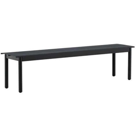 Banc de Jardin "Modena" 180cm Noir