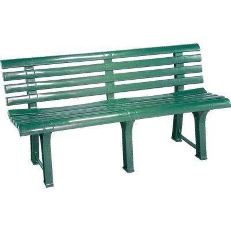 Homemaison - Banc d'extérieur, Made in Italy, 145x49x74 cm, Couleur verte