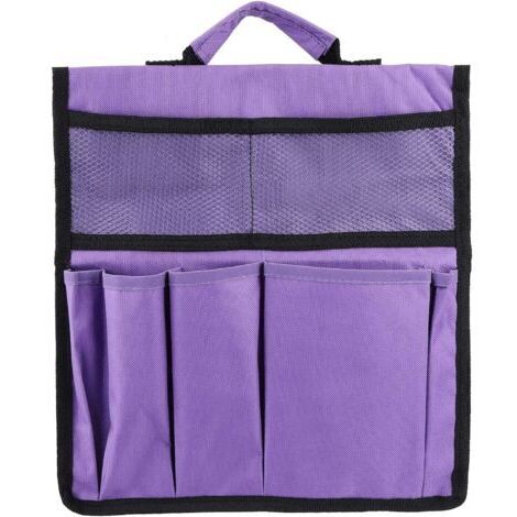 Banc de jardin pliable avec sac à outils 170 g - Violet
