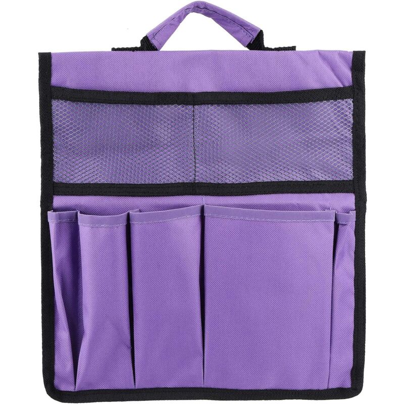Banc de jardin pliable avec sac à outils 170 g - Violet