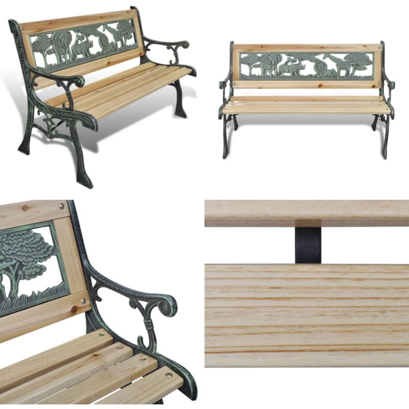 Vidaxl - Banc de jardin pour enfants 84 cm Bois - Banc Enfant - Banc Jardin - Mobilier Jardin - Décoration Extérieur - Meubles Enfants - Home & Living