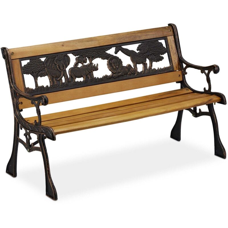 Northix - Banc de jardin pour enfants avec motifs animaliers