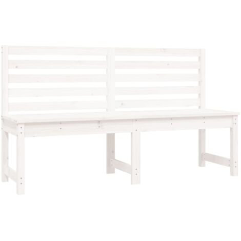 Banc de jardin，Banquette de jardin，Chaise blanc 157,5 cm bois massif de pin CFW49542