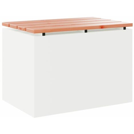 Banc de jardin，Banquette de jardin，Chaise Blanc 60 x 40 x 43 cm Acier CFW39951