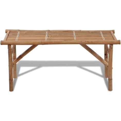 Banc de jardin，Banquette de jardin，Chaise pliable 118 cm Bambou CFW98458